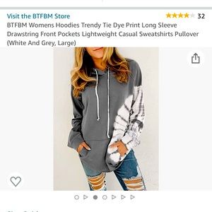 Women’s Tie Dye Hoodie, Size L